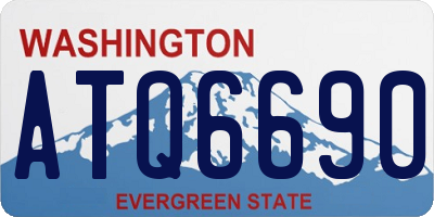 WA license plate ATQ6690