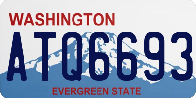 WA license plate ATQ6693