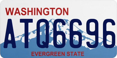 WA license plate ATQ6696
