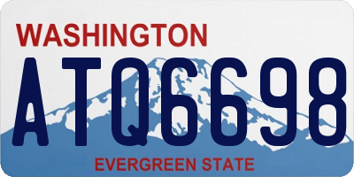 WA license plate ATQ6698