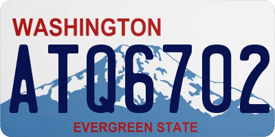 WA license plate ATQ6702