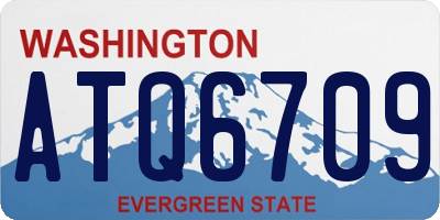 WA license plate ATQ6709