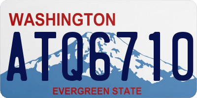WA license plate ATQ6710