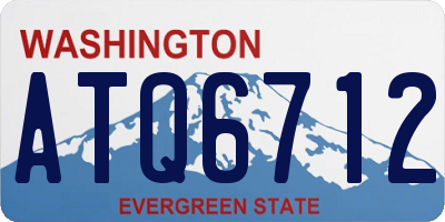 WA license plate ATQ6712