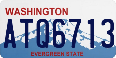 WA license plate ATQ6713