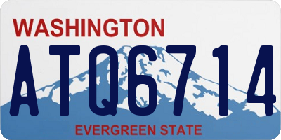 WA license plate ATQ6714