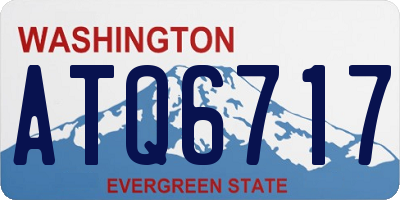 WA license plate ATQ6717