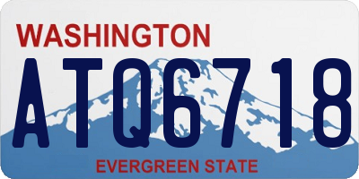 WA license plate ATQ6718