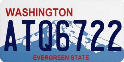 WA license plate ATQ6722