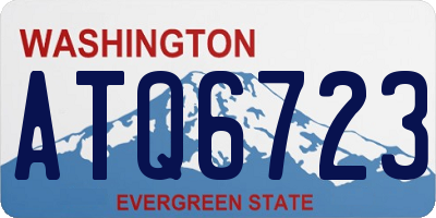 WA license plate ATQ6723