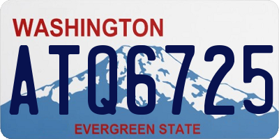WA license plate ATQ6725