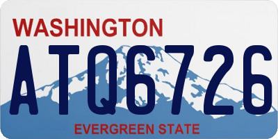 WA license plate ATQ6726