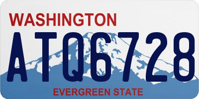 WA license plate ATQ6728