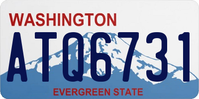 WA license plate ATQ6731