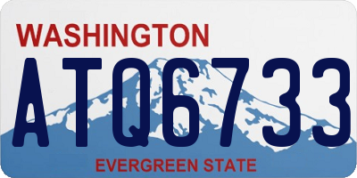 WA license plate ATQ6733