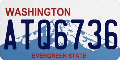 WA license plate ATQ6736