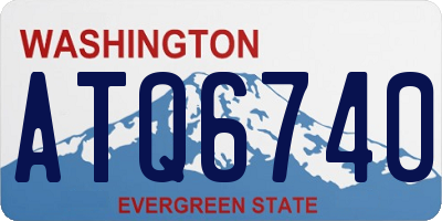 WA license plate ATQ6740