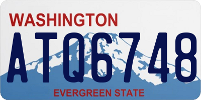 WA license plate ATQ6748