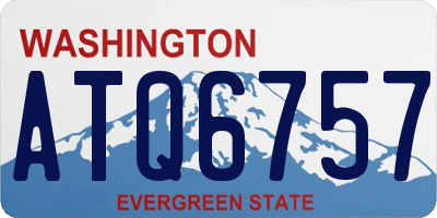 WA license plate ATQ6757