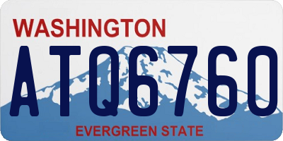 WA license plate ATQ6760