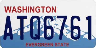 WA license plate ATQ6761