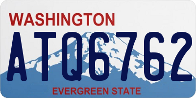 WA license plate ATQ6762