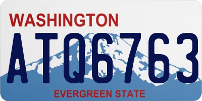 WA license plate ATQ6763