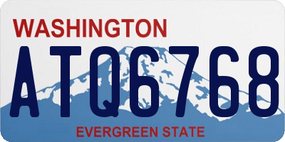 WA license plate ATQ6768