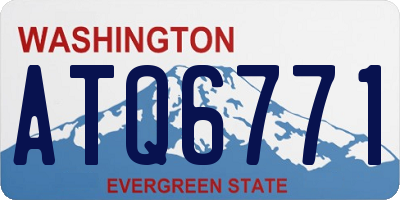 WA license plate ATQ6771