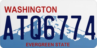 WA license plate ATQ6774