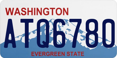WA license plate ATQ6780