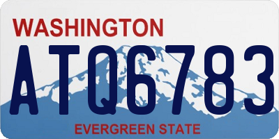 WA license plate ATQ6783