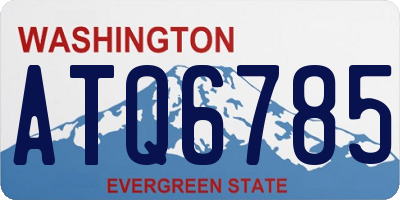 WA license plate ATQ6785