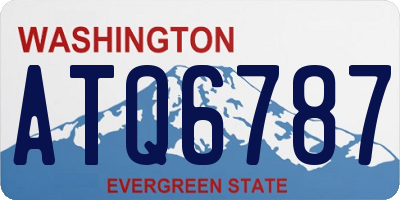 WA license plate ATQ6787