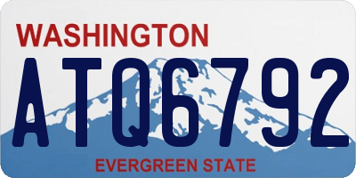 WA license plate ATQ6792