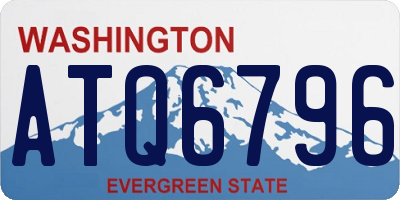 WA license plate ATQ6796