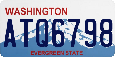 WA license plate ATQ6798