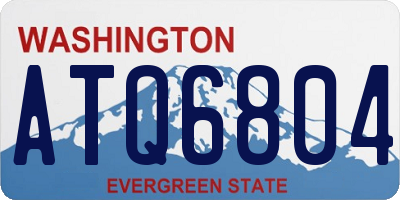 WA license plate ATQ6804