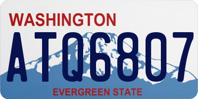 WA license plate ATQ6807