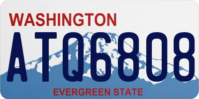 WA license plate ATQ6808