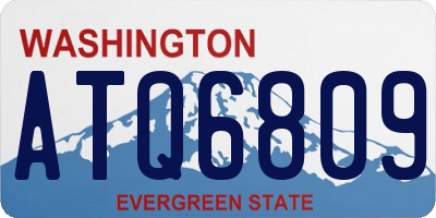 WA license plate ATQ6809