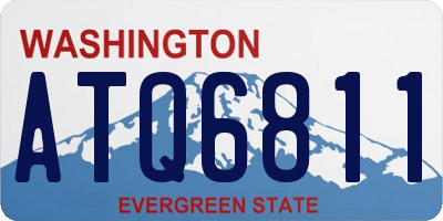 WA license plate ATQ6811