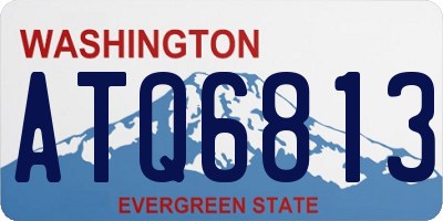 WA license plate ATQ6813