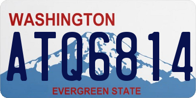 WA license plate ATQ6814