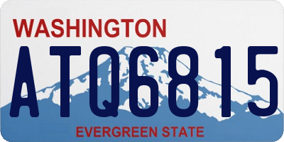 WA license plate ATQ6815