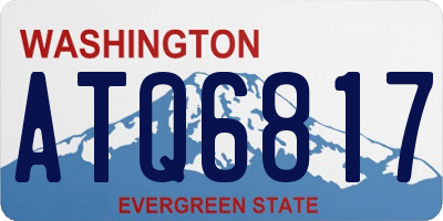 WA license plate ATQ6817