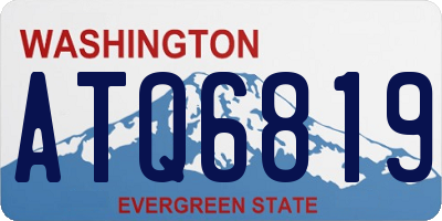 WA license plate ATQ6819