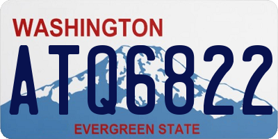 WA license plate ATQ6822