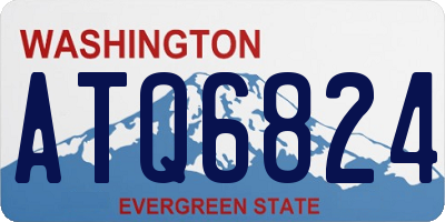 WA license plate ATQ6824