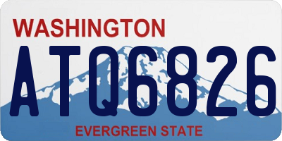 WA license plate ATQ6826